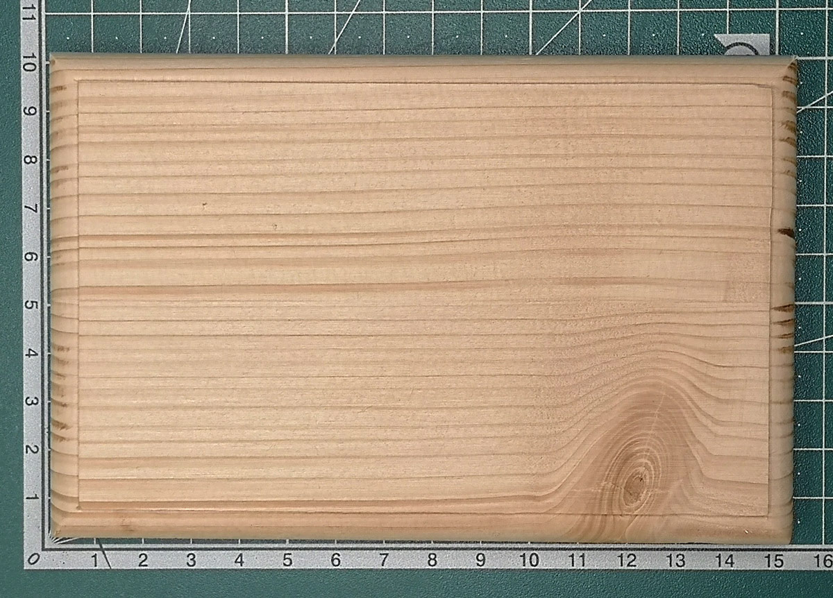 Dřevěná podložka pod model - Čtverec 20 x 20 cm
