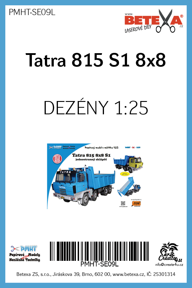 Dezény pro Tatra 815 S1 8x8
