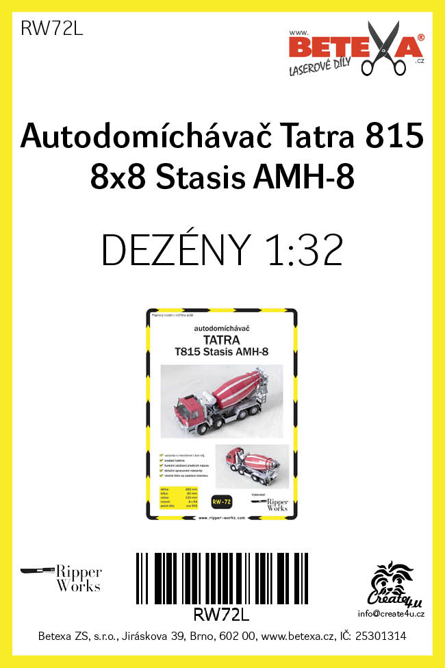 Dezény pro Tatru 815 8x8 Stasis AMH-8